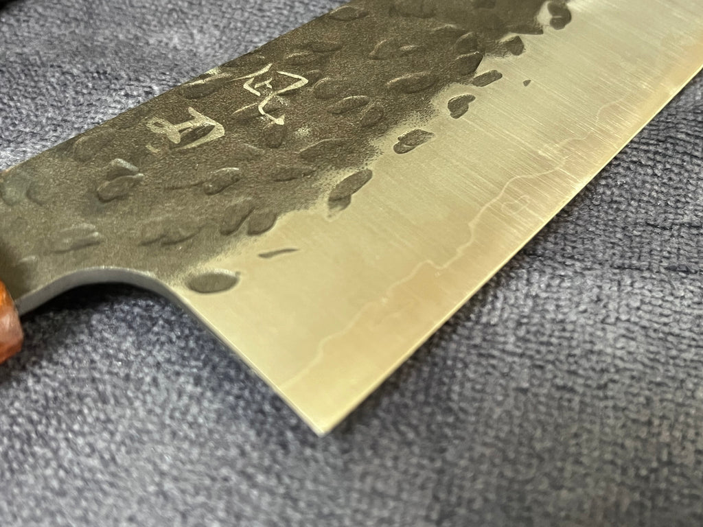 8" (210mm) Hand Forged Gyuto Chef Knife 9Cr18MoV Tsuchime Octagonal Wa Handle