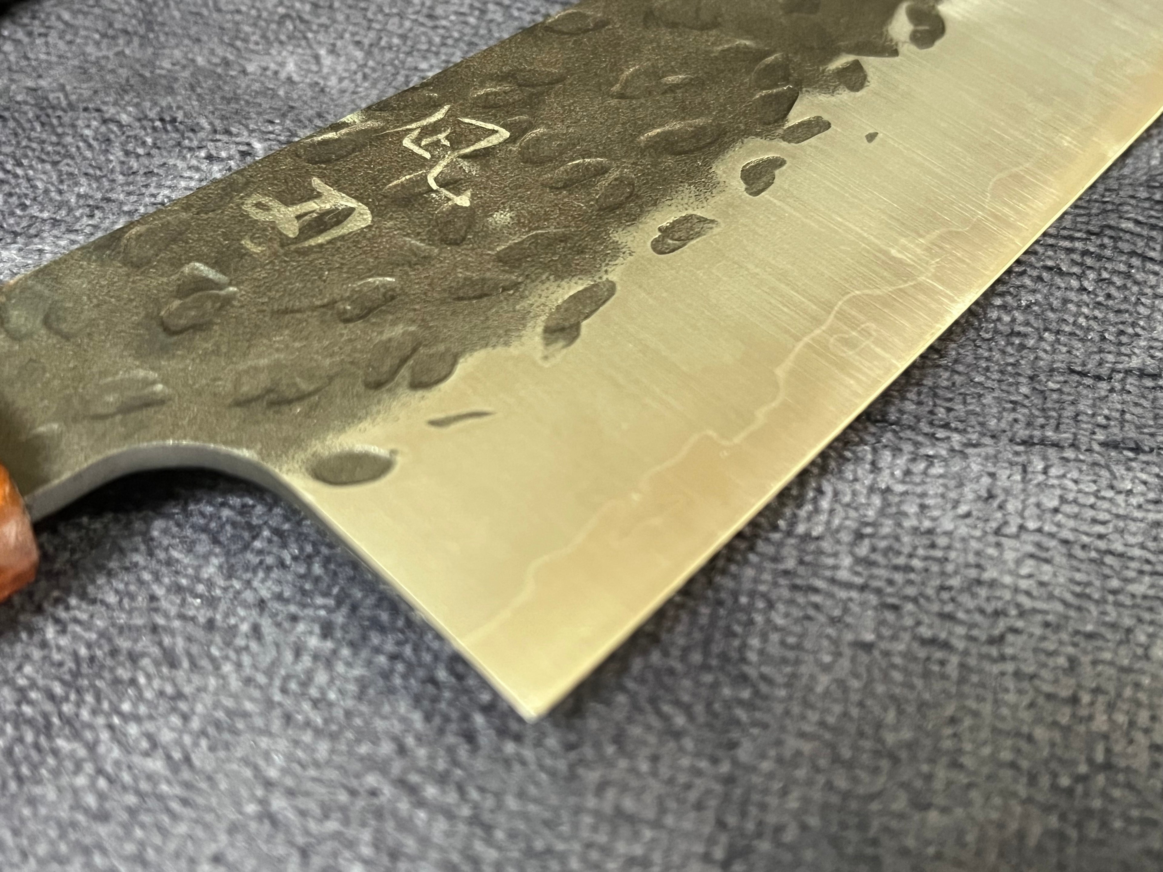 8" (210mm) Hand Forged Gyuto Chef Knife 9Cr18MoV Tsuchime Octagonal Wa Handle