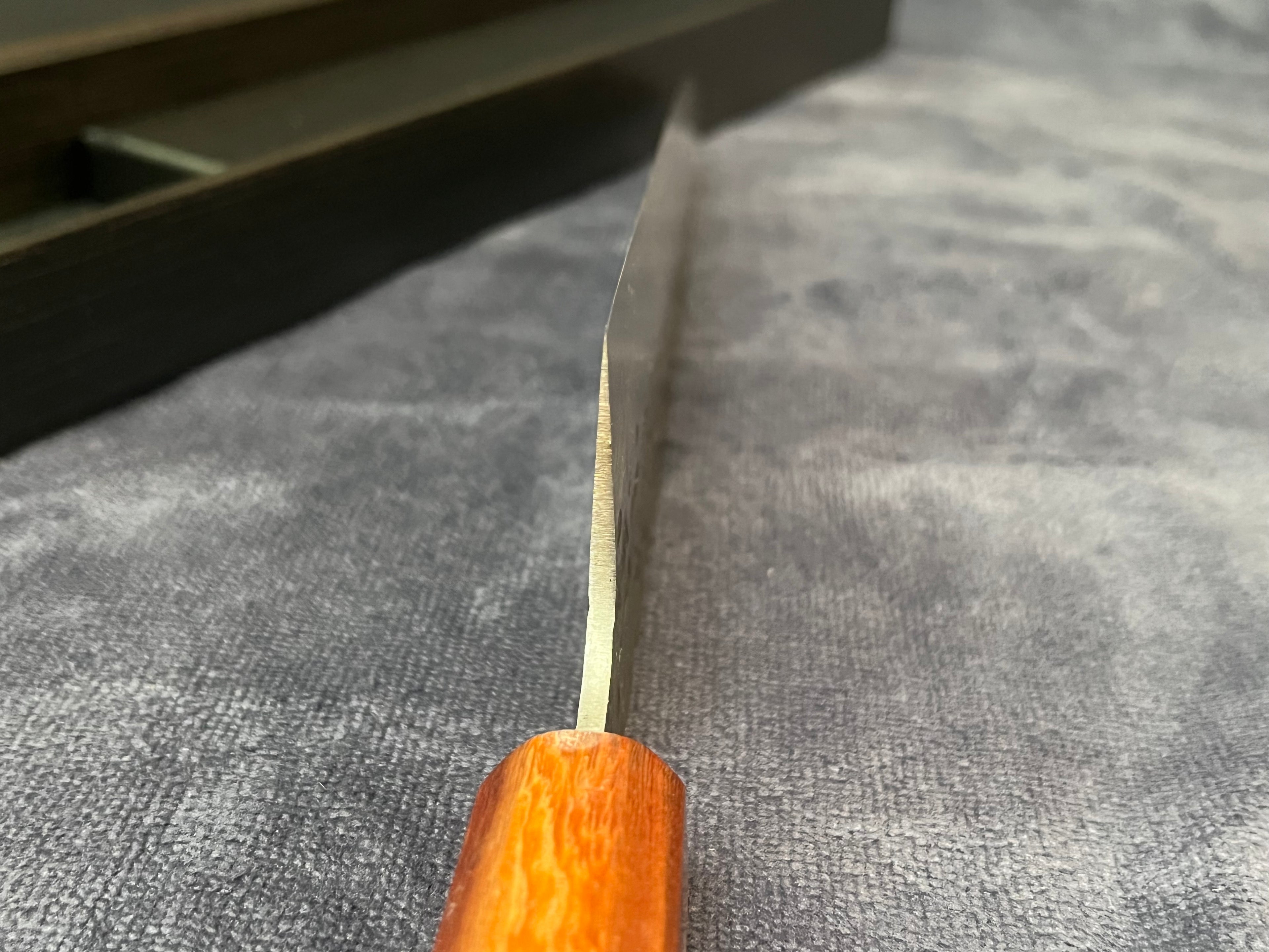 8" (210mm) Hand Forged Gyuto Chef Knife 9Cr18MoV Tsuchime Octagonal Wa Handle